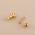 1Piece Zircon Stainless Steel Earrings for Women Earrings Jewelry Ear Cuffs Thick Rod Piercing Heart Spider Dangle Stud Earrings. 