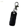 Pen Holder for Lanyard, PU Leather Pen Holder Lanyard Pen Holder Exquisite Pen Lanyard Holder Black.