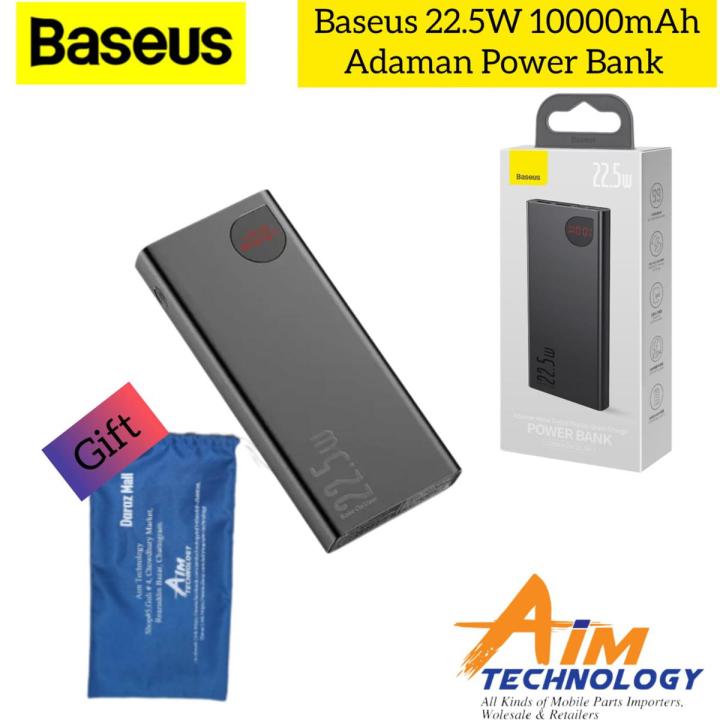 Baseus 10000 mAh Adaman Metal 22.5W Power Bank - Black