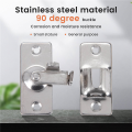 Bathroom Stainless Steel Ornaments Supplies Doors Locks Door Sliding Right Angle Lock Door Buckle.