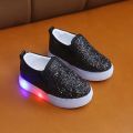 Kids Led Sneakers Lighted Baby Toddler Sneakers Sequin Girl Light Shoes 2020 Autumn Luminous Shoes For Boys 1 2 3 4 5 6 Year Old. 