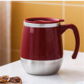500ml Stainless Steel Coffee Mug With Lid Double Wall Anti-Scald Coffee Tumbler Milk Cup Water Mugs Heat-Resistant Drinkware. 