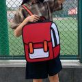 Women Backpack 3D Jump Style 2D Drawing Cartoon Back Bag Comic Messenger Cute Student Backpack Bags Unisex Knapsack Bolos.