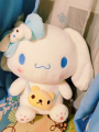 Sanrio Kuromi Plush Dolls 40/50cm kawaii My Melody Cinnamoroll Soft Stuffed animals Anime Figure Pillow Cartoon Decor Kids Toys. 