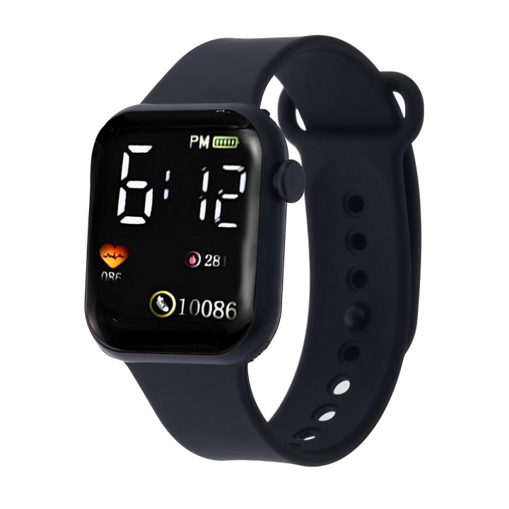 Digital Watch Waterproof 30M Fashion Women's Watch for Men's Sports Waterproof Simple Silicone Electronic Watch for Women