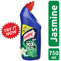 Harpic Toilet Cleaner Liquid 750ml Jasmine Power Plus 10x Total Clean, new & thicker formula kills 99.99% of germs with new Jasmine Fragrance. 