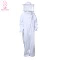 Beekeeping Bodysuit Safe Bee Keeper Outfit with Protective Round Veil Hood.