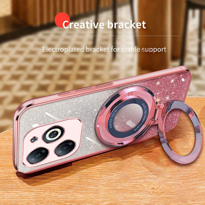 For%20Itel%20A70%20Case%20Creative%20Bracket%20Transparent%20Fashion%20Soft%20Glitter%20Plated%20Fall%20Prevention%20for%20Itel%20A70%20Back%20Cover%20-%20Image%208