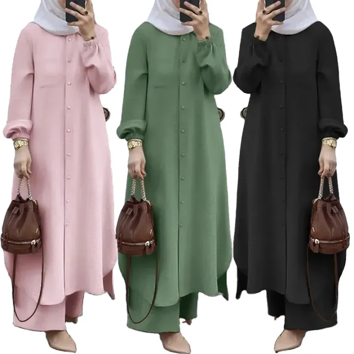 2-Piece%20Islamic%20Dress%20Set%20-%20Solid%20Arabic%20Blouse%20and%20Pants%20Jumpsuit%20for%20Modest%20Women%20-%20Image%206