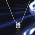 Wholesale High Quality Brilliant Cut Real 925 Sterling Silver 1 ct VVS Diamond Moissanite Necklace For Women Engagement Jewelry. 
