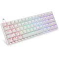 Skyloong GK61 Wired Compact Mechanical Keyboard 61Keys Portable RGB Backlit Programmable 3Pin HotSwap Keyboard for Games. 