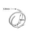 1 Piece Double Layers Stainless Steel Nose Ring Studs for Women 20G Hoops Twist Cartilage Tragus Septum Piercings Body Jewelry. 