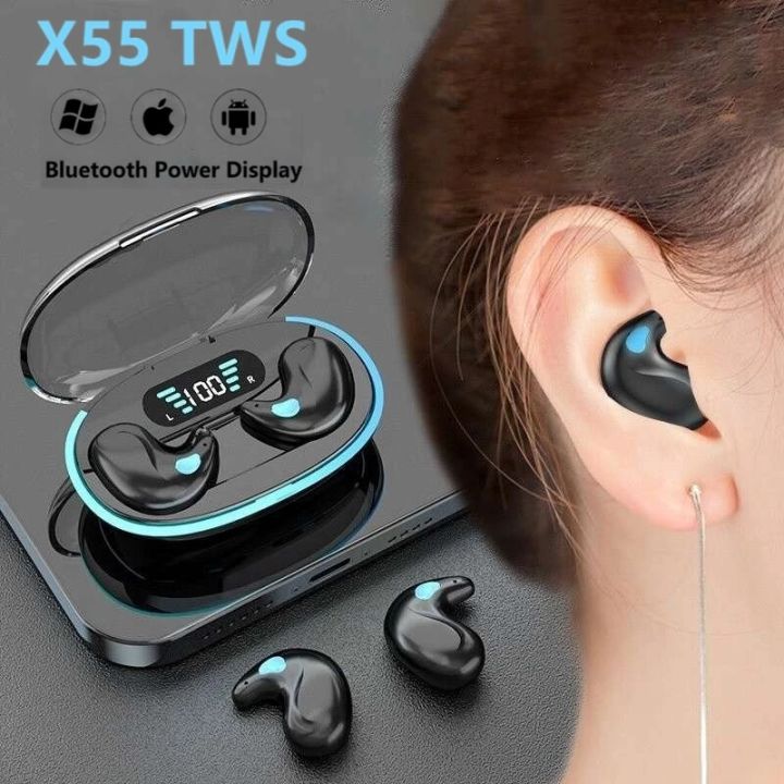 Ear Buds Good Headset For Calls X55 Sleeping Earbuds Wireless Mini