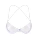 【VisioN Shop】Women 3/4 Cup Transparent Plastic Bra Gather Push Up Invisible Bras Underwear See Bralette Mujer.