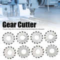 Gear Cutter 8Pcs High Speed Steel Cutting Tool Industrial Supplies M1.5 20° 5mm 6mm.