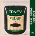 EDNFY Premium Basil Seeds (Tokma Dana) | 100% Natural Sabja Seeds | High Fiber Healthy Superfood.
