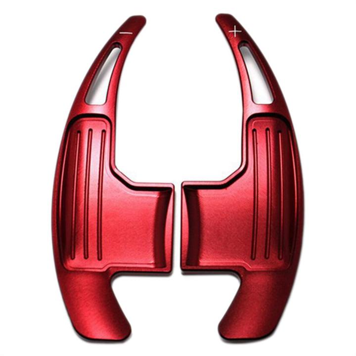 NS 2PCS For Hyundai LA FESTA 2019 Steering Wheel Shift Paddle Shifter Extension Red - Foto 3