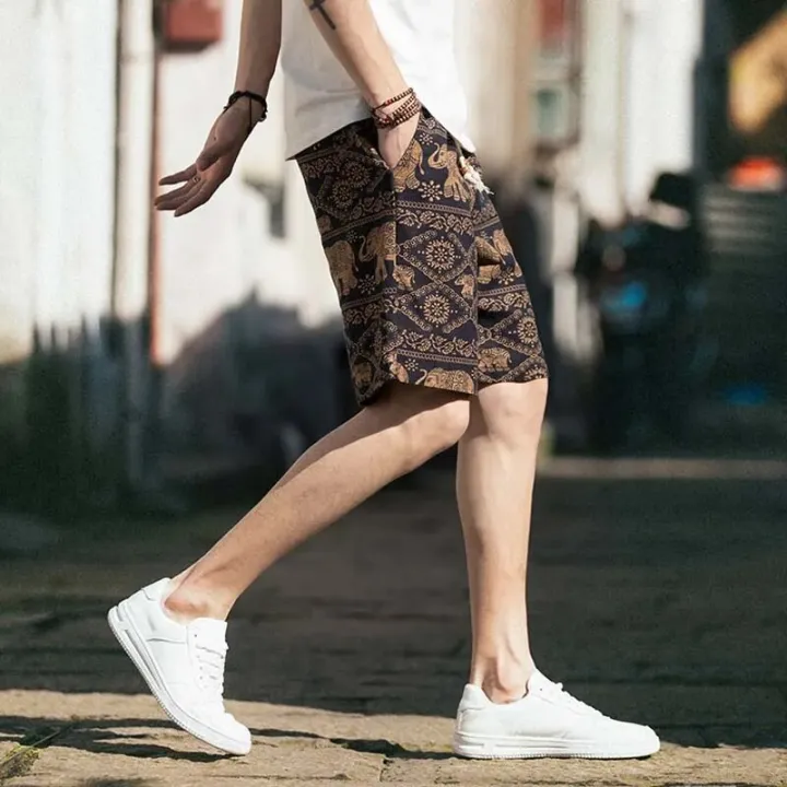 men's%20linen%20shorts%20Japanese%20Casual%20Shorts%20Men%20Drawstring%20Printed%20Streetwear%20Mens%20Shorts%20Summer%20Men%20Shorts%20Cotton%20Linen%20Clothes%20-%20Image%202
