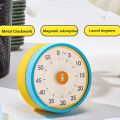 Fun Magnetic Mechanical Timer 60-Minute with Stand Visual Timer Time Management Stopwatch Alarm Clock Kitchen Cooking Timer Reading Room. 