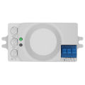 5.8GHz HF System LED Microwave 360 Degree Motion Sensor Light Switch Body Motion Detector,White.