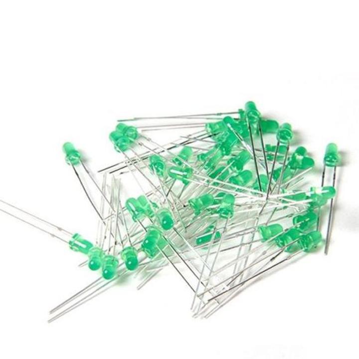 3mm Green Color LED - 20 Pieces