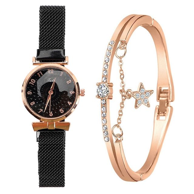 Fashion%20Women%20Watches%20Luxury%20Magnet%20Buckle%20Flower%20Rhinestone%20Watch%20Ladies%20Quartz%20Wrist%20Watch%20Bracelet%20Set%20Reloj%20Mujer%20-%20Image%202