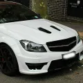 2Pcs Car Simulation Shark Air Vent Universal Glossy Black Sport Racing Air Flow Vent Bonnet Hood Scoop Cover Trim. 