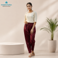 Silk Stylish Bottom Box Design C-Kat Salwar / Pyjama Pant for Woman, women's silk pajamas. 