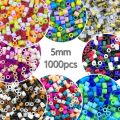 5MM 1000PCs Pixel Puzzle Iron Beads for kids Perler Hama Beads Diy High Quality Handmade Gift toy Fuse Beads.