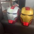 Hot Toys Marvel Avengers Iron Man Helmet Adult Child Model Cosplay 1:1 Light Led Ironman Mask Action Figure Toys Children Gift.