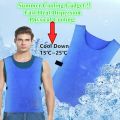 Summer Cooling Vest Heat dissipation PVA Waterproof Fabric Vest High Temperature Protective Outdoor Srts Work Vests Drop S-Pink.
