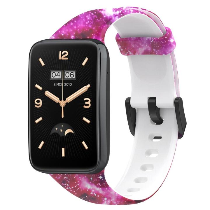 For Xiaomi Mi Band 7 Pro Printing Silicone Watch Band