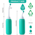 Portable Bidet Sprayer for Toilet | Travel Friendly Plastic Body | Modern Handheld Bidet for Personal Hygiene | Easy to Use & Leakproof (500ml).