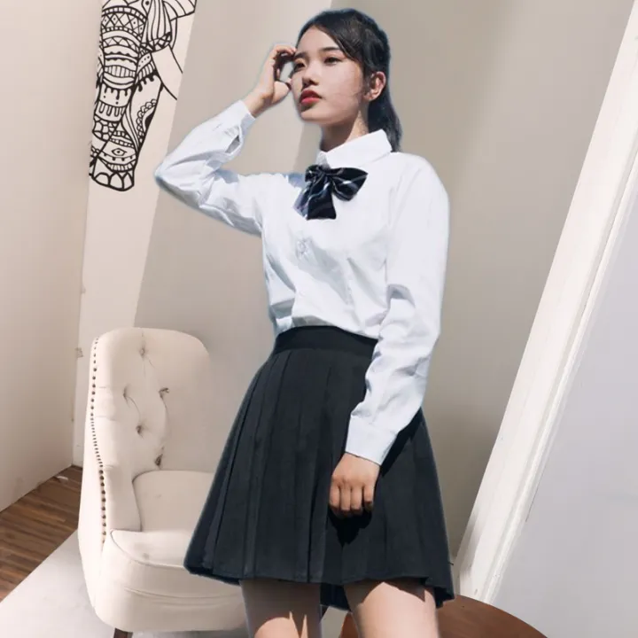 jkBusiness%20Attire%20College%20Style%20Graduation%20Summer%20High%20School%20Student%20Sports%20Shirt%20Singing%20Performance%20Pleated%20Skirt%20School%20Uniform%20Suit%20-%20Image%206