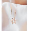 SGI fashion jewelry 18k rose gold plated Swarovski stone star style necklace for women Kwentas.