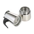 450ml 9-Cup Stainless Steel Espresso Percolator Coffee Stovetop Maker Mocha Pot for Use on Induction Cooker.