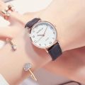 BAOGELAI Suede Strap Watch Glow-in-the-dark Ladies' Watch Vintage Quartz Ladies' Watch With Leather Strap Simply Decorated Casually. 