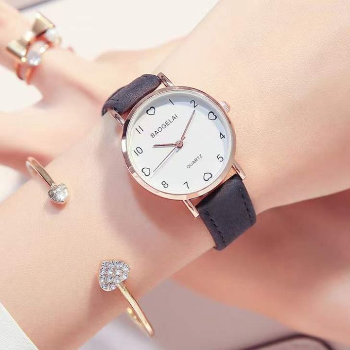 BAOGELAI%20Suede%20Strap%20Watch%20Glow-in-the-dark%20Ladies'%20Watch%20Vintage%20Quartz%20Ladies'%20Watch%20With%20Leather%20Strap%20Simply%20Decorated%20Casually%20-%20Image%207
