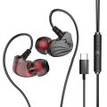 OLAF DAC Type C Earphones Wired Headset USB C Gamer Headphones Cable Handsfree Type-C Earbuds For iPhone 15 Samsung Xiaomi Phone.