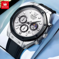 Olevs 9911 TPU Silicone Chronograph Wrist Watch For Men.