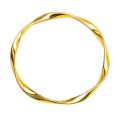 Vietnamese Sand Gold Mobius Bracelet Love Endless Loop Bracelet Women's Closed Design Brass Gold Plated Bracelet.