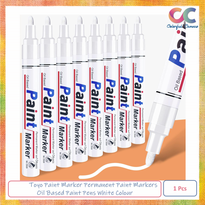 Toyo%20Paint%20Marker%20Permanent%20Paint%20Markers%20Oil%20Based%20Paint%20Pens%20White%20Colour%20-%20Image%202