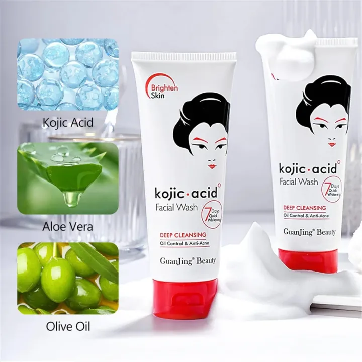 Kojic%20Acid%20Facial%20Cleanses%C2%A0Deep%20Cleansing%20Skin%20Care%C2%A0Korean%20Wash%20Face%20With%20Foam%C2%A0Moisturizing%20Fix%20Dark%20Spots%20Brighten%20Skin%20100g%20-%20Image%203