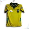 Brazil World Cup Jersey 2026 Thai Premium Football Jersey For Men - Half Sleeve Collar Polo Jersey - Brazil Jersey 2026. 