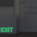 【linfang store】Luminous Green Light Wall Sticker Decal Emergency Door Safety. 