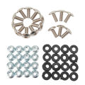 16 Set Mudguard Bolt Washer Nut Screw Kit M6 Thread Fixing Kit for 50cc 70cc 90cc 110cc 125cc ATV Quad 4 Wheeler. 
