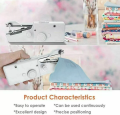 Mini Portable Smart Electric Tailor Stitch Hand-held Sewing Machine Home Travel [AD:114]. 
