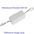 5Pcs- 5Watt 470 Ohm Resistor WIREWOUND 470 Ohm 5W Resistor Ceramic Cement Wirewound Resistor 470 Ohm 5 Watt Wire Wound Fixed Cement Resistor 5% Tolerance 2 Pin Leads. 