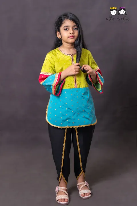 Girl%20Baby%20Dress%202%20PCS%20Set%20Using%20Best%20Quality%20Fabric%20for%204-12%20Years%20Baby%20-%20Image%202