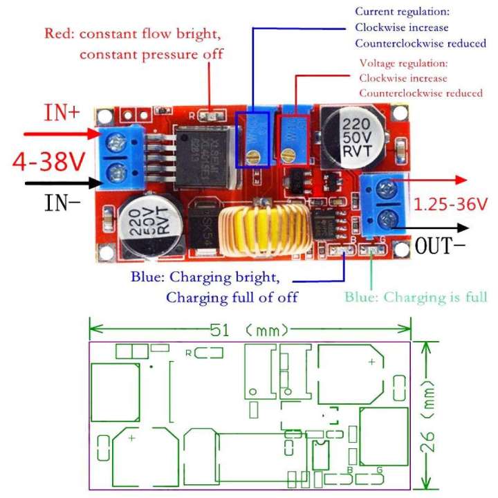 XL4015%20CC/CV%205%20Amp%20DC%20to%20DC%20Adjustable%20Step%20Down%20Buck%20Converter%20Module%20Use%20Lithium%20Battery%20Charging%20(5-32V%20To%200.8-30V)%20-%20Image%203